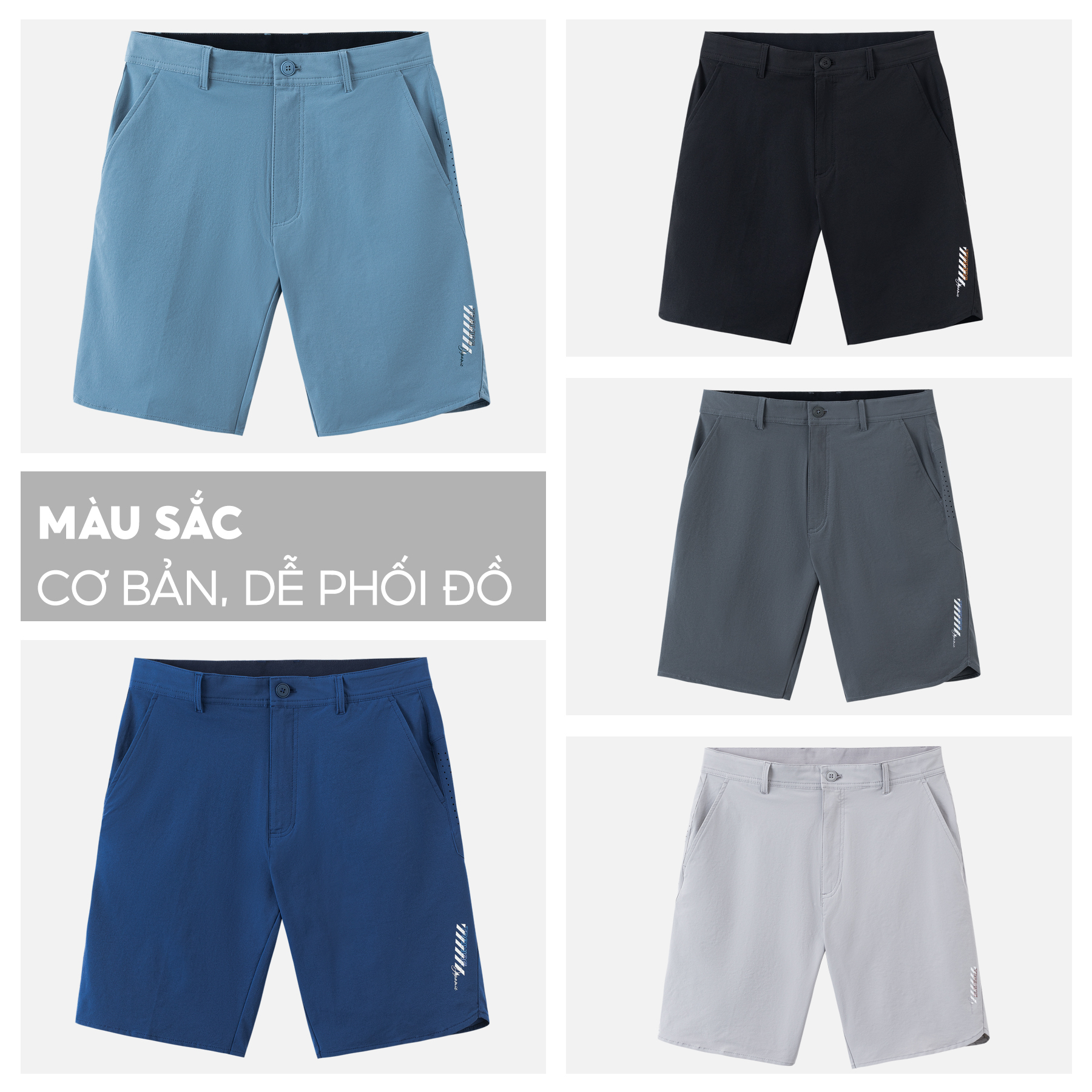 Quần Short Thể Thao Nam 5S TRAINING, Chất Liệu Cao Cấp, Thiết Kế Cúc Cài Lịch Sự, Trẻ Trung, Cạp Co Giãn Thoải Mái