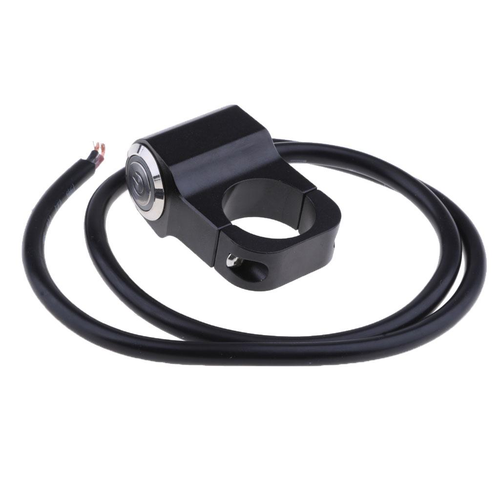 Motorcycle 25mm/1" Handlebar Headlight Switch and Wires Waterproof On/Off