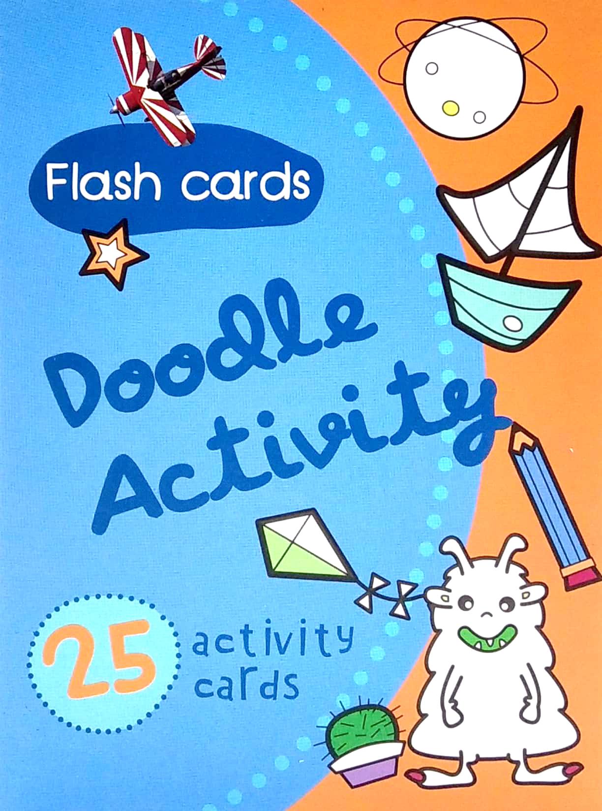 Flash Card - Doodle Activity Blue (25 Activity Cards)