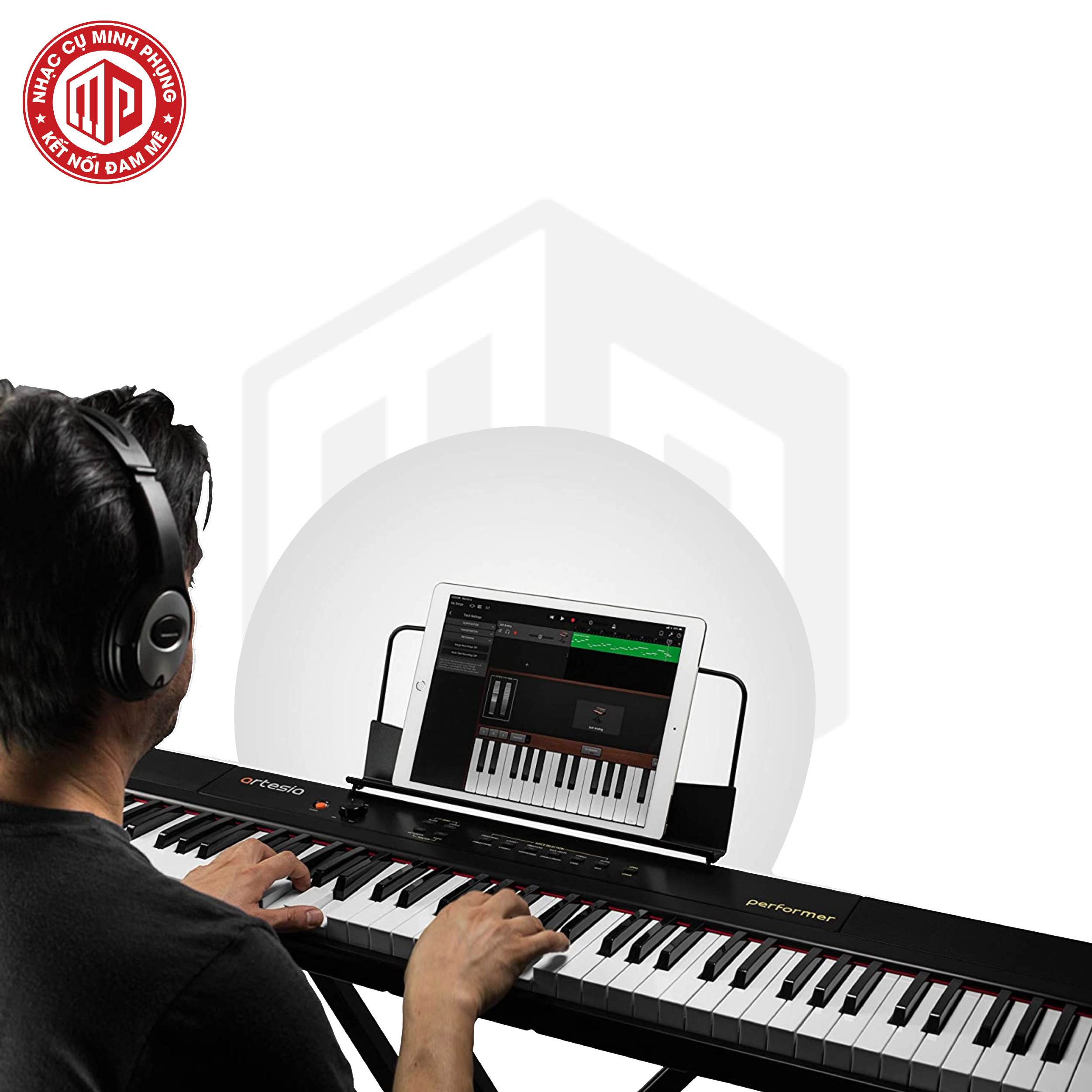 Đàn Piano điện/ Mobile Digital Piano - Artesia Performer - Best Digital Piano for Beginners - Màu đen (BL) - Hàng chính hãng