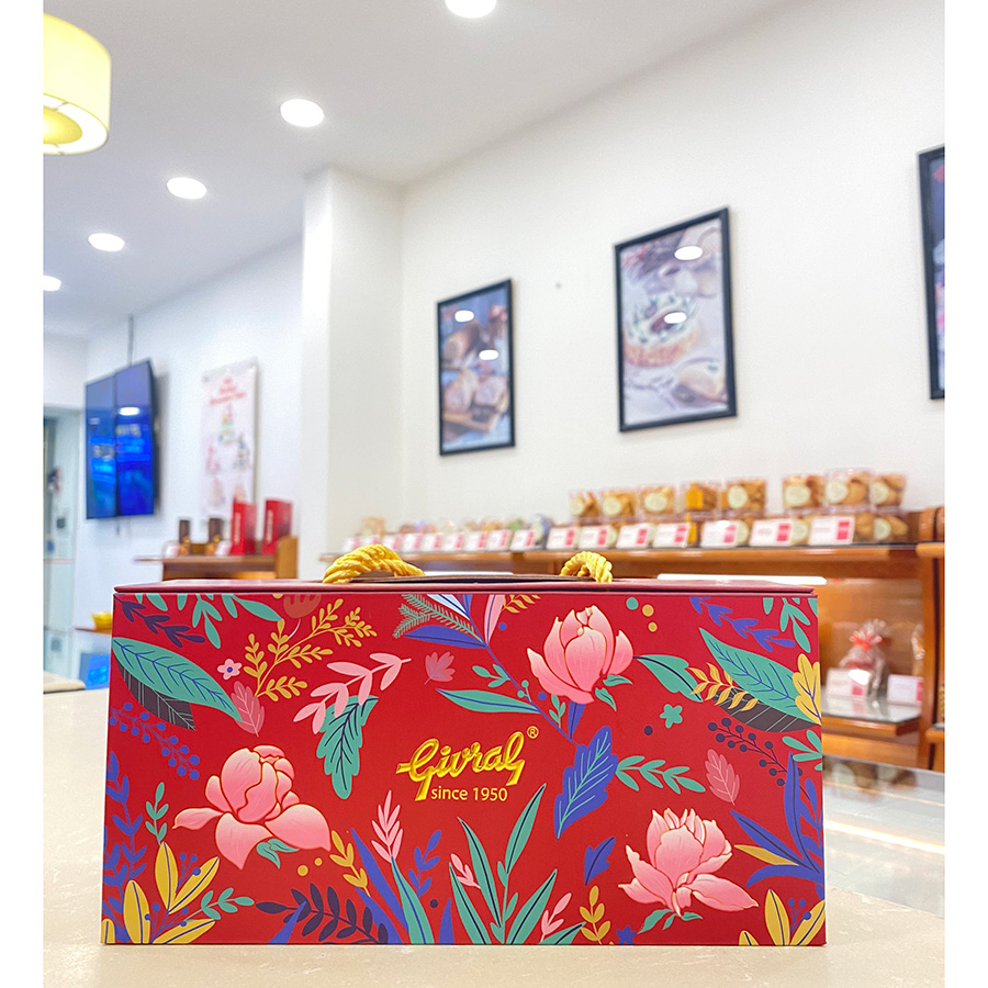 [HSD: 24/10/2025] Hộp 2 Bánh Trung Thu Givral Song Lộc 1 (200gr)