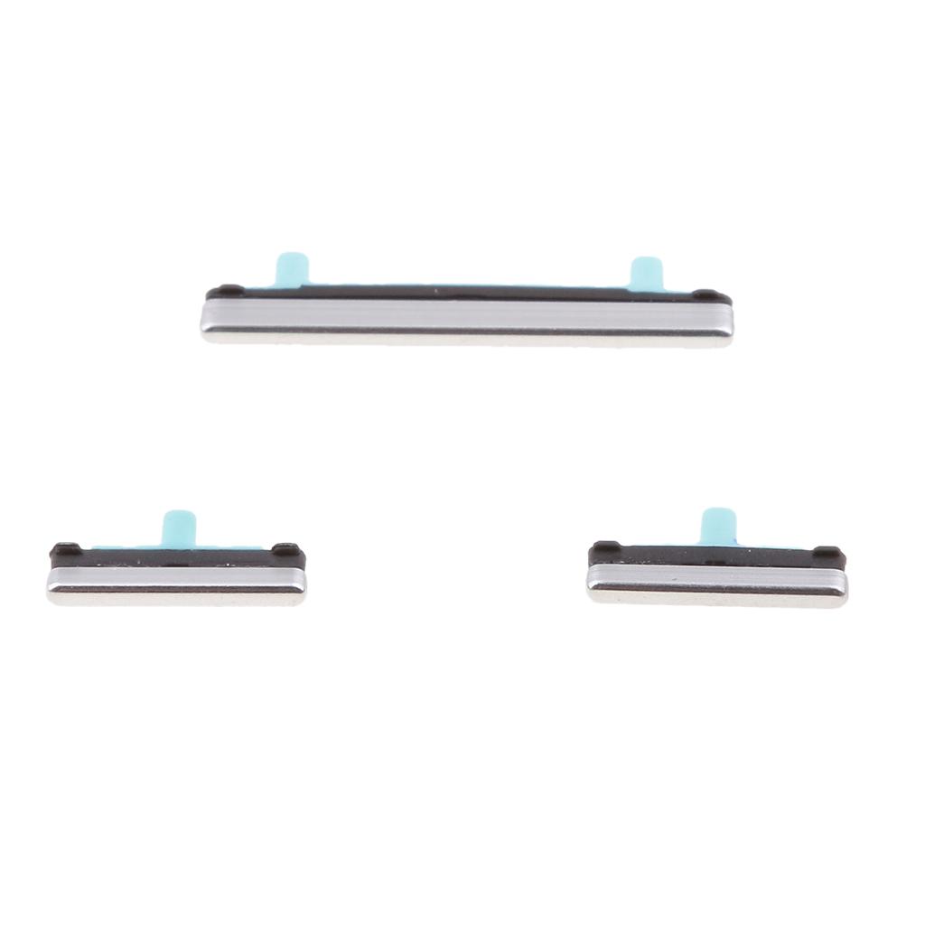 2X For Samsung S8/S8+,On Off Power + Volume Control Buttons Replacement Silver