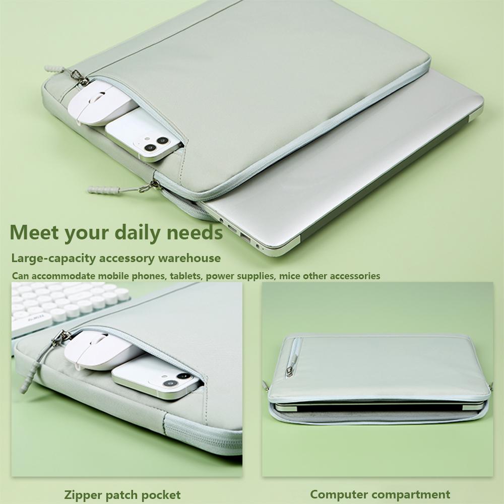 Mới Màu Trơn Phong Cách Retro Busines Túi Đựng Laptop MacBook Air Pro 13 15 13.3 14 15.6 Inch Đơn Giản thời Trang Máy Tính