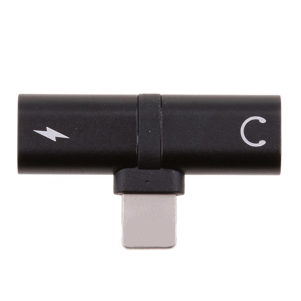 2 in 1 Headphones Jack Charger & Audio Splitter Adapter for
