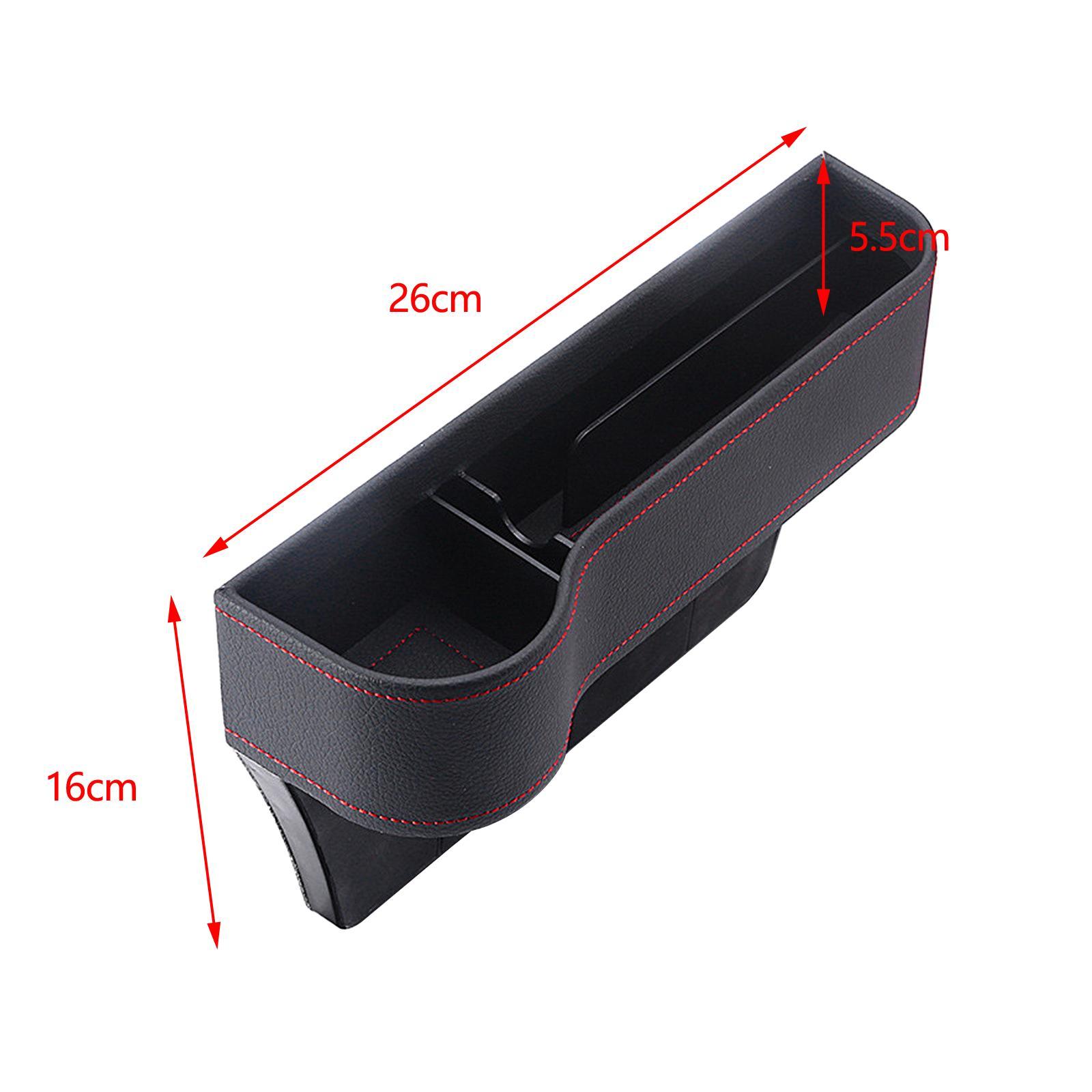 2Pc Car Seat Organizer Accessories Leak Proof Fits for Sunglasses Wallet Key
