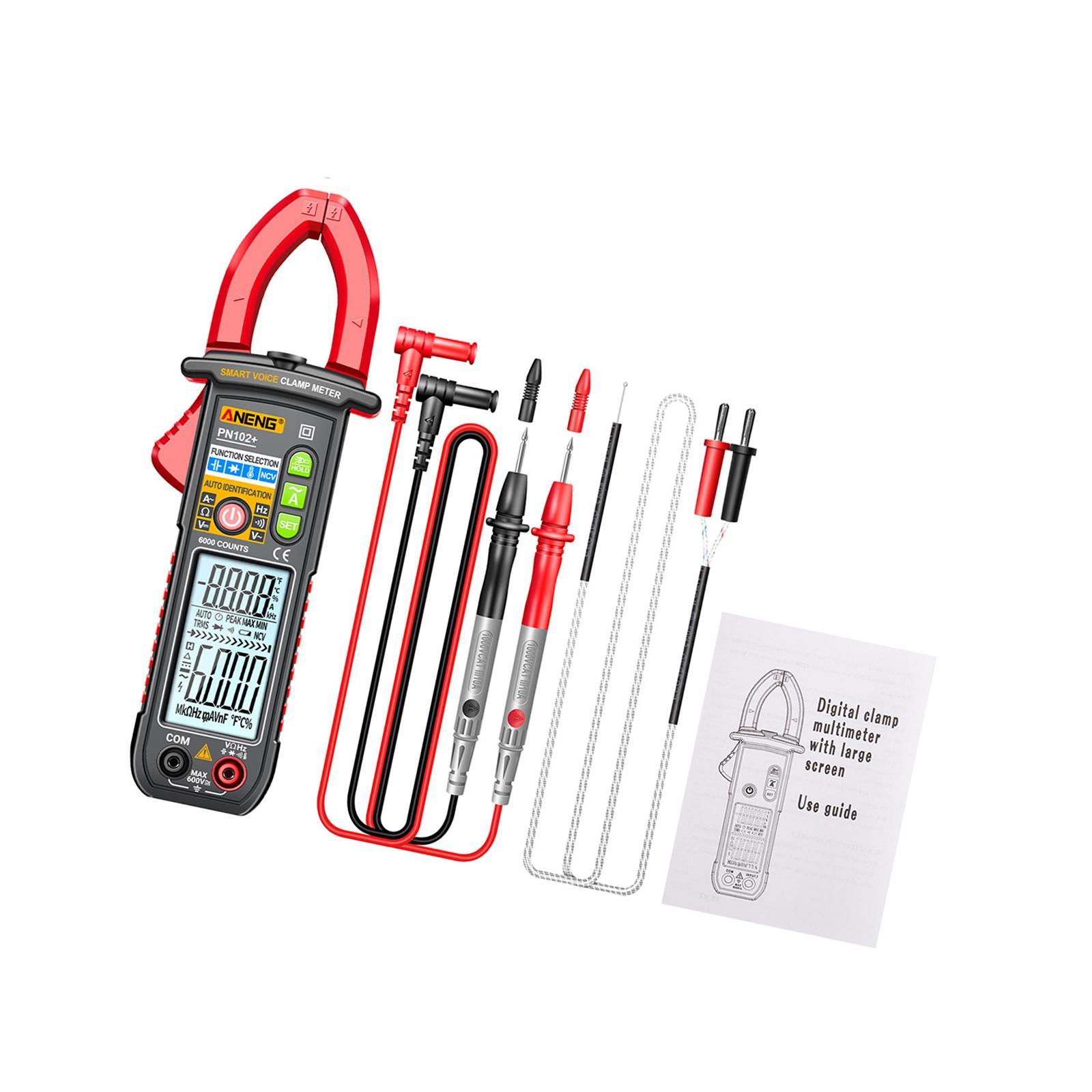 Digital Clamp Meter Resistance Multifunctional Capacitance Voice Clamp Meter