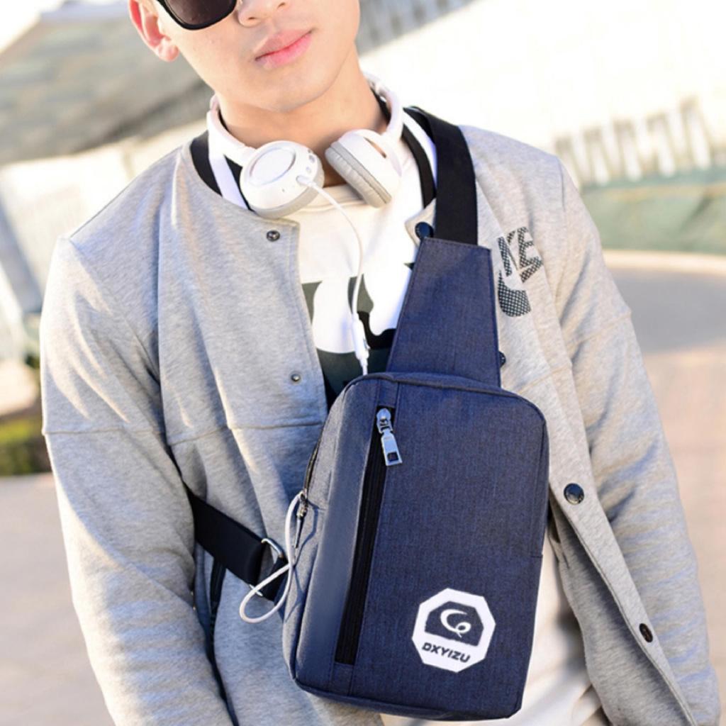 Túi đeo chéo nam thời trang phong cách Hàn Quốc Z 208188   Khuyến mại túi xách