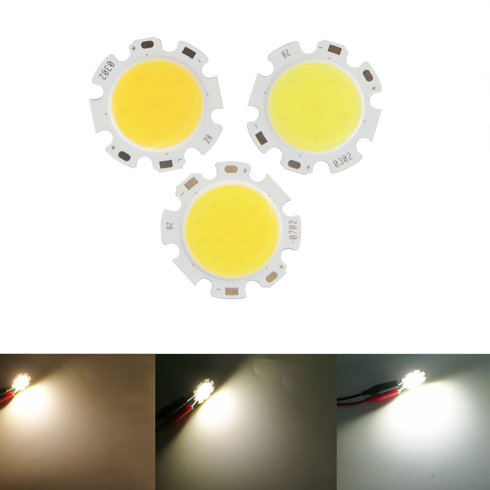 Chip đèn LED COB 3W, 5W, 7W (20mm) Ánh sáng 3200K, 4500K, 6000K