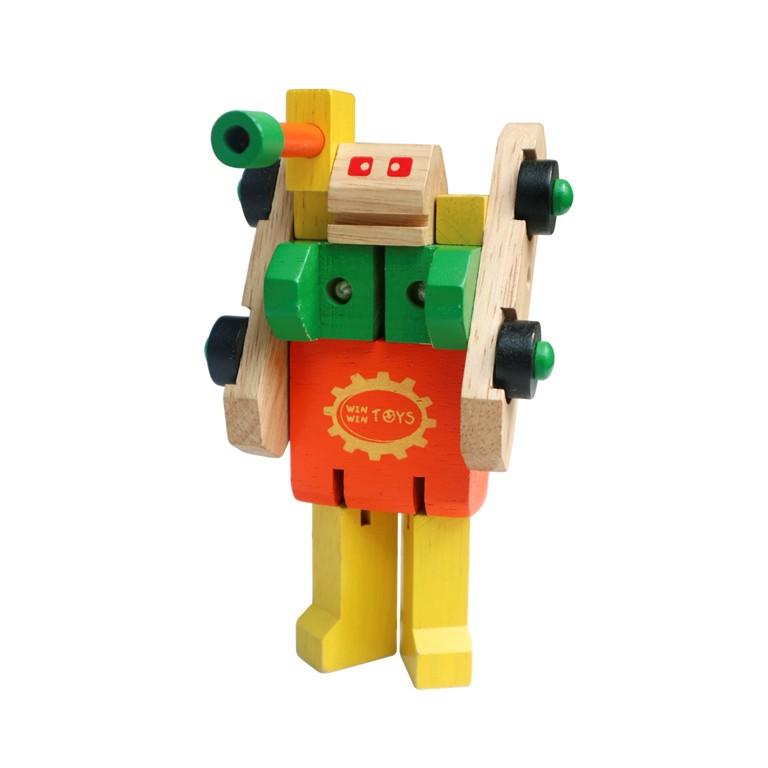 Đồ chơi gỗ Xe tăng biến hình | Winwintoys 66322 | Phát triển sự sáng tạo và tư duy | Đạt tiêu chuẩn CE và TCVN