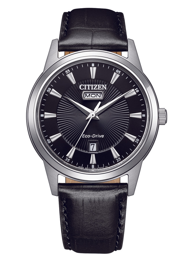 Đồng Hồ Nam Citizen Dây Da AW0100-27E - Mặt Đen (40mm)