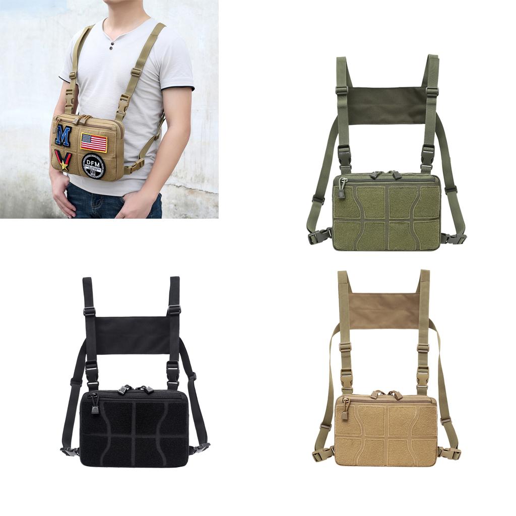 Multi-Purpose Vest Rig Bag Radios Pocket Chest Harness Pouch Pack