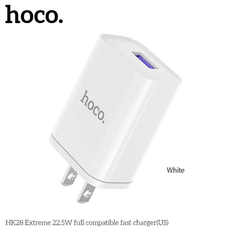 Cốc Sạc Nhanh Hoco. Dành Cho HK28 22.5W QC3.0 Chuẩn PD/PPS Cổng USB Hàng Chính Hãng