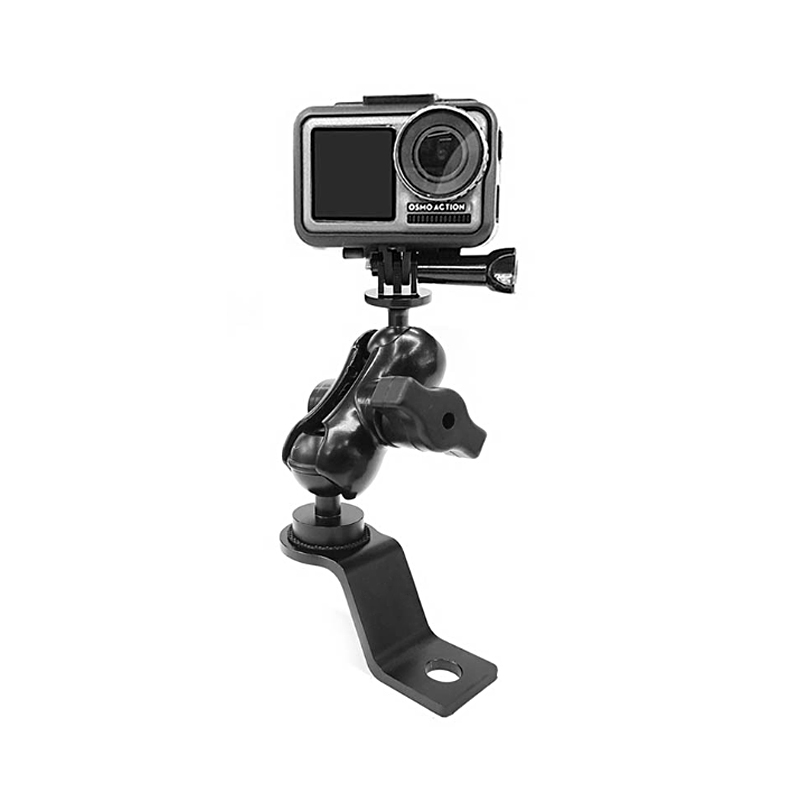 Đế gắn Gopro lên chân gương chiếu hậu xe máy