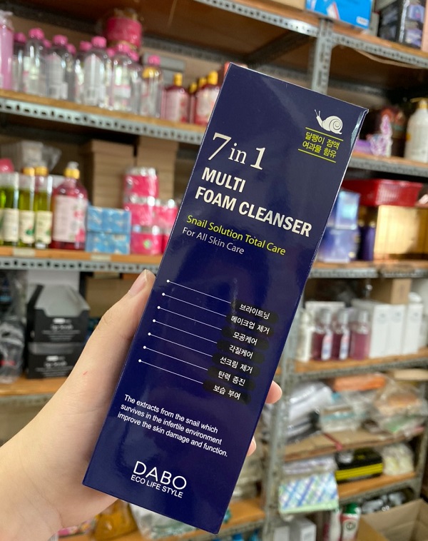 Sữa rửa mặt cao cấp 7in 1 dưỡng trắng DABO Multi Foam Cleanser 180ml