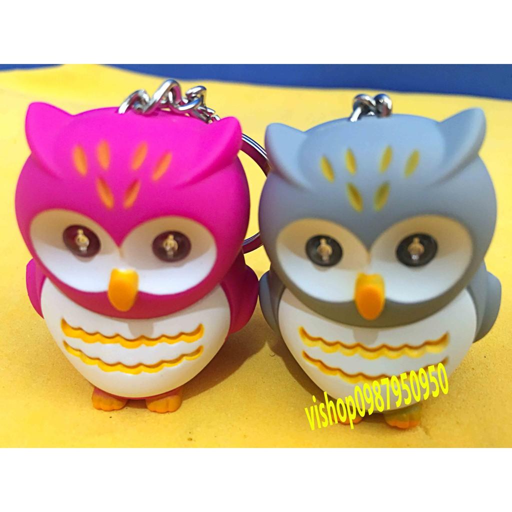 Móc khóa phát sáng chim cú mèo