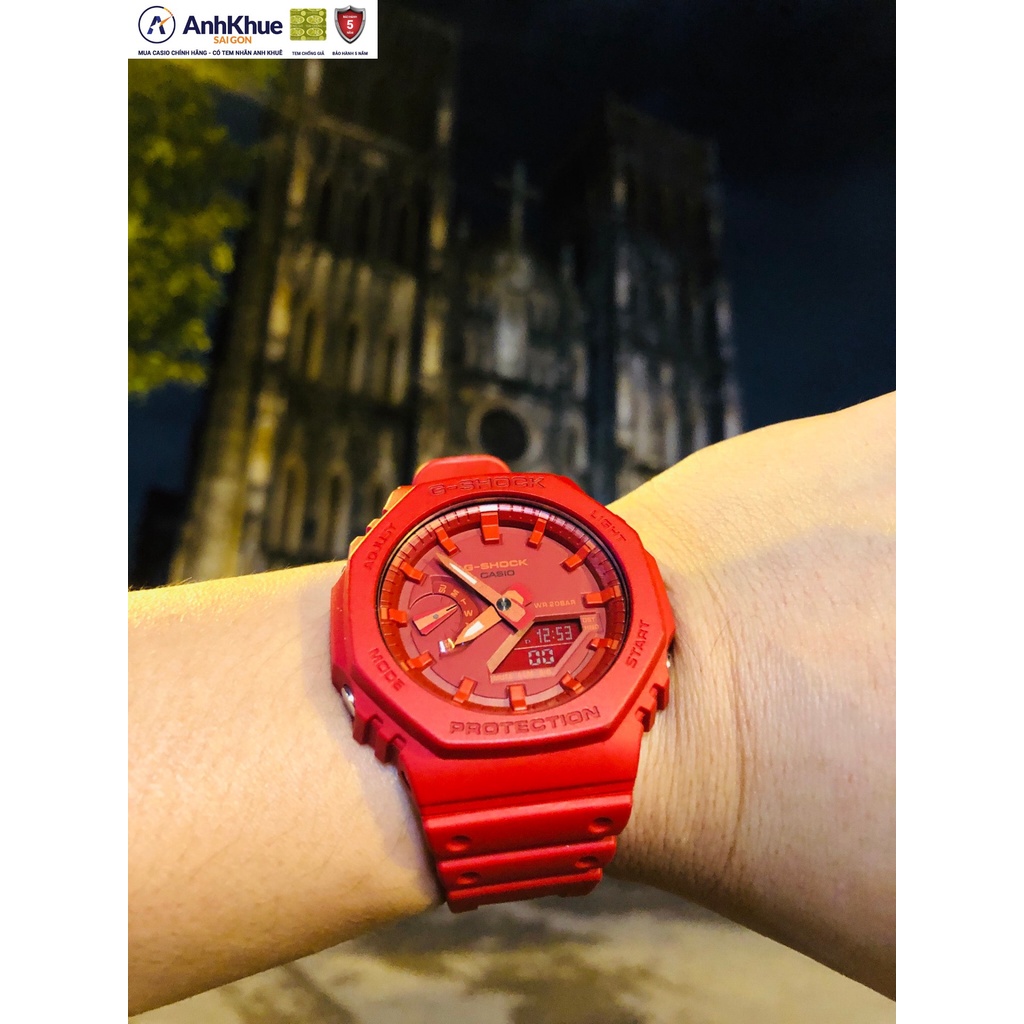 Đồng hồ nam G-Shock Casio Anh Khuê bảo hành 5 năm GA-2100 GA-2100-4ADR