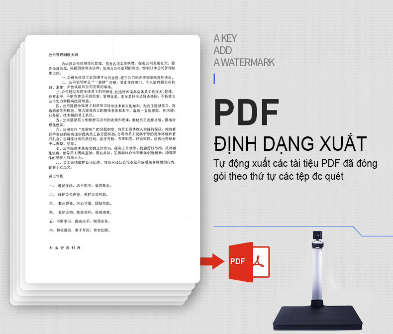 ROGTZ Máy Chiếu Vật Thể Scan Màu Di Động Thông Minh Lấy Nét Tự Động Scan Tài Liệu K1002 - Hàng Nhập Khẩu