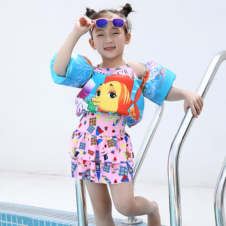 Phao bơi trẻ em CÁ VÀNG , phao bơi đeo tay tiêu chuẩn EU - POKI
