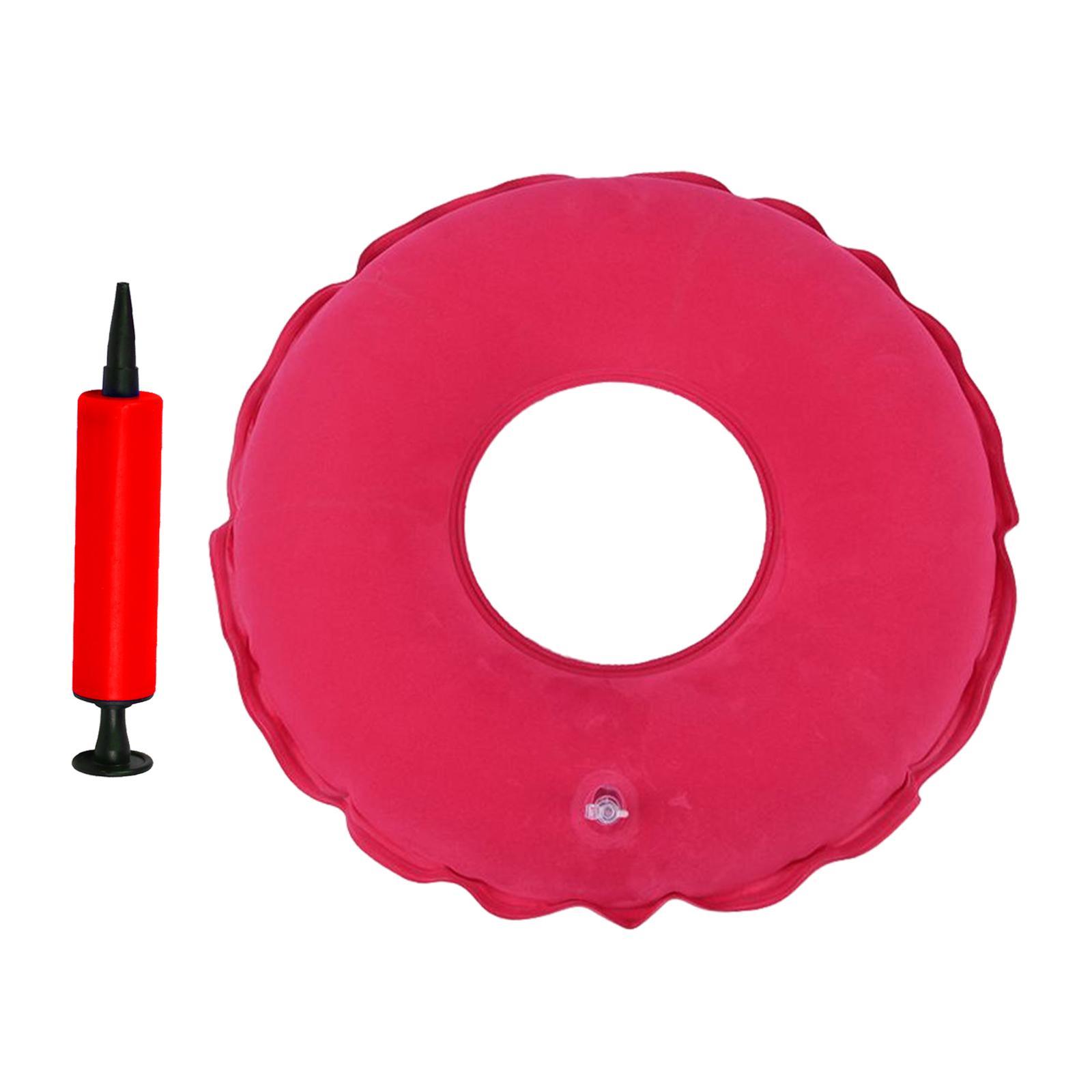 Inflatable Donut Cushion,Inflatable Ring Cushion Seat,15" Round Inflatable Cushion,Portable Donut Cushion Pillow for Home Office Chair Wheelchair Car