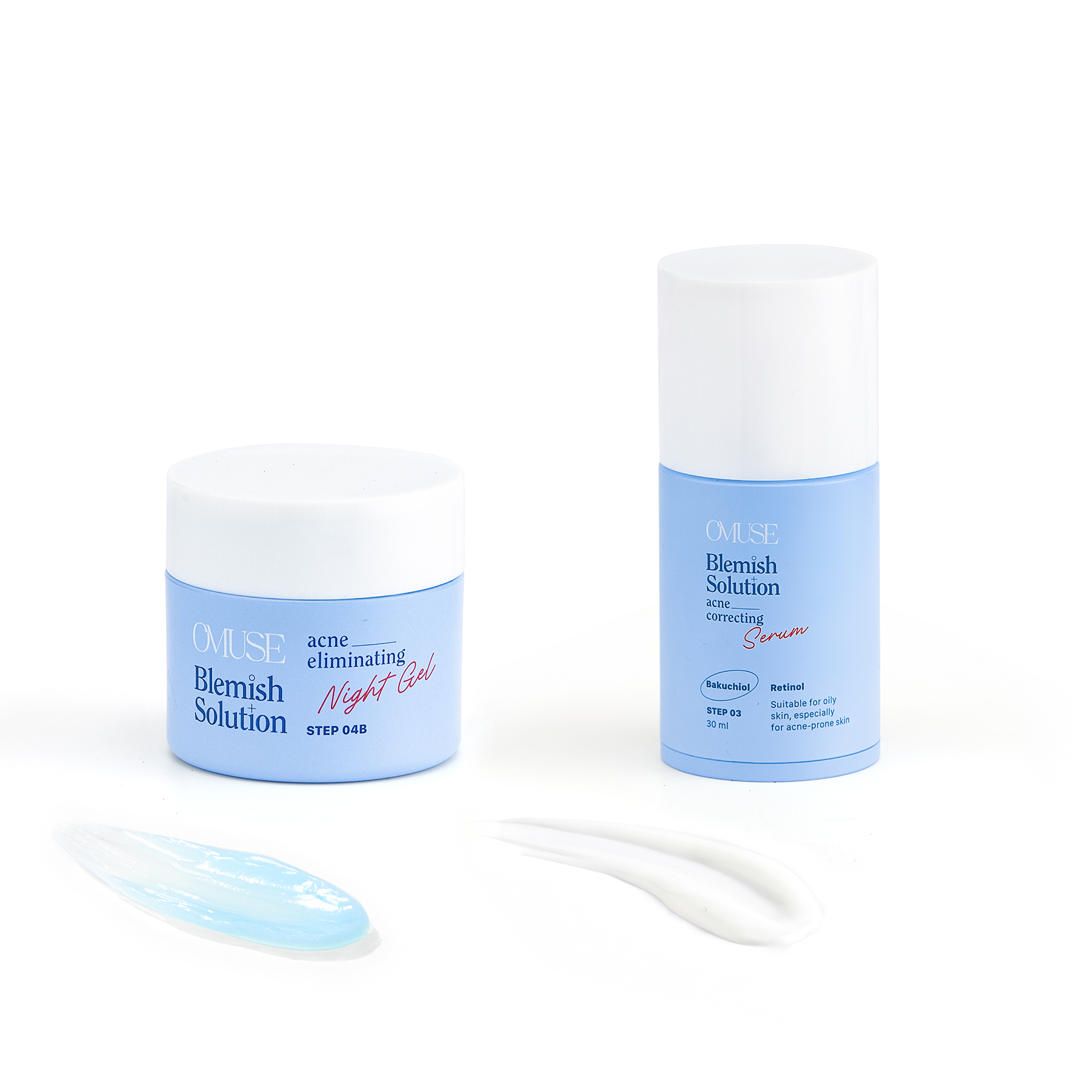 Bộ sản phẩm giảm mụn và ngăn ngừa mụn chuyên sâu OMUSE Blemish Solution Acne Correcting set