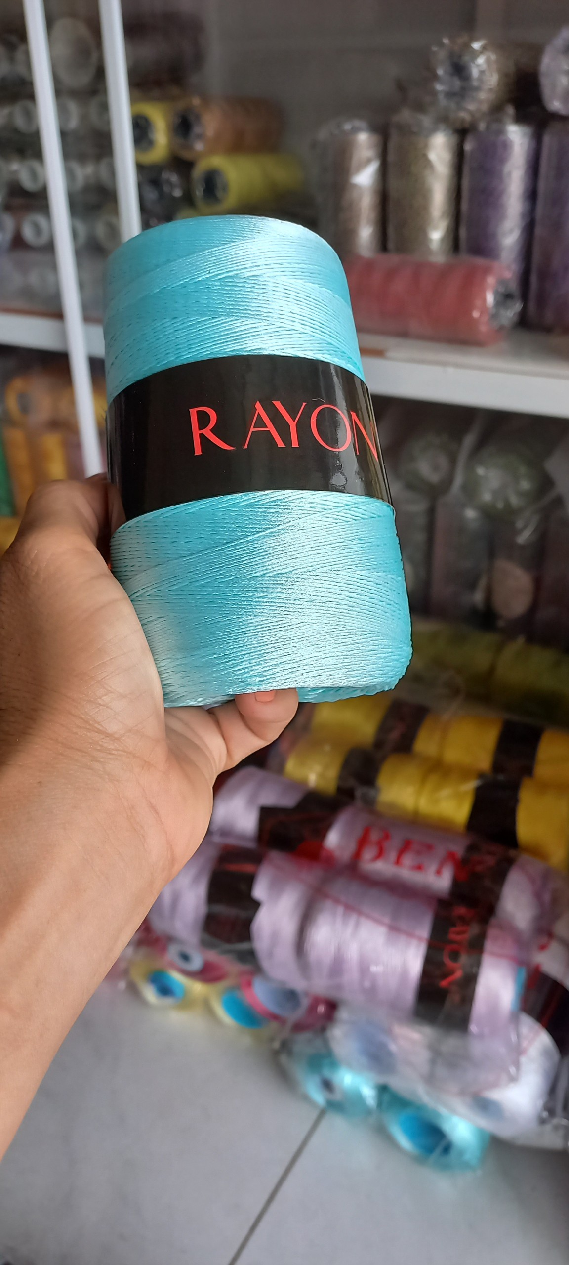 Sợi rayon dùng trong đan móc màu số 14