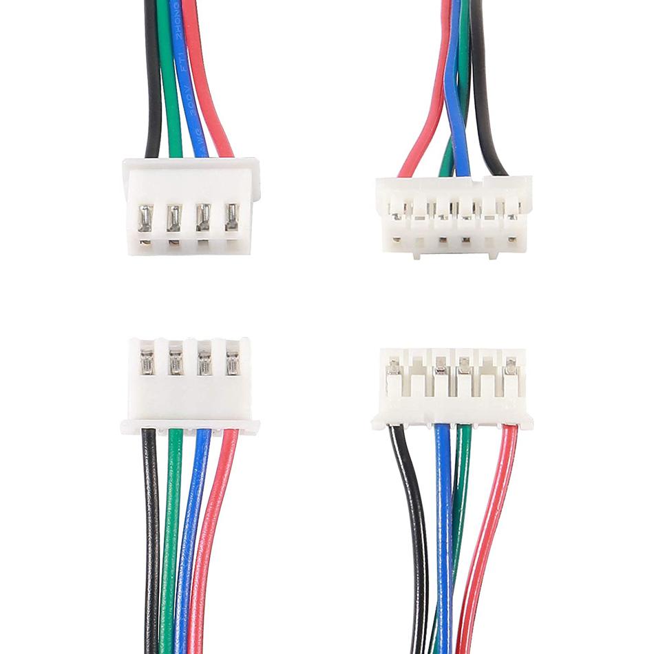 Cáp kết nối động cơ 1m/2m XH2,54 4Pin đến XH2.0 6Pin Terminal Terminal Terminal Dây dẫn động cơ cho máy in 3D