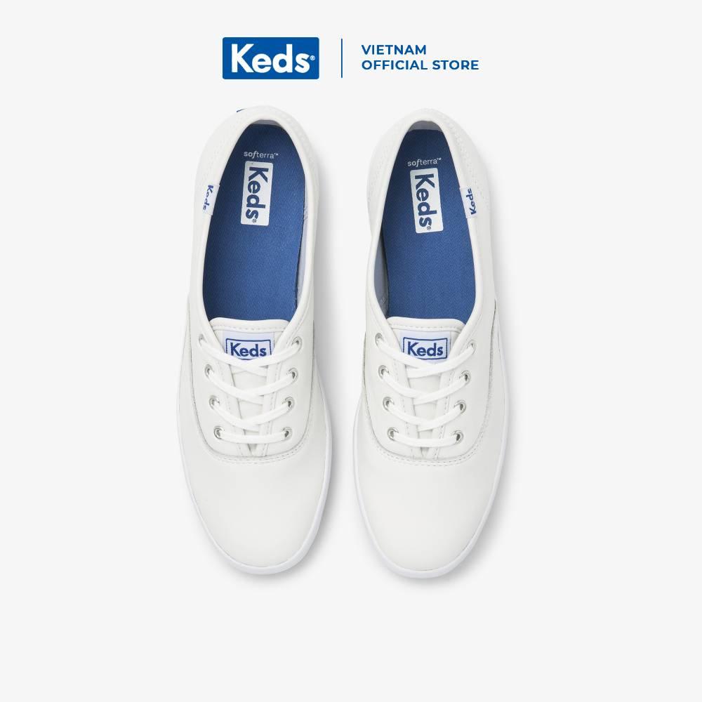 Giày Keds Nữ- Champion Core Leather White - KD045750