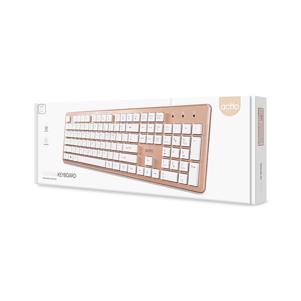 Bàn phím văn phòng có dây - Aurora Keyboard Actto KBD-46 - Hàng chính hãng