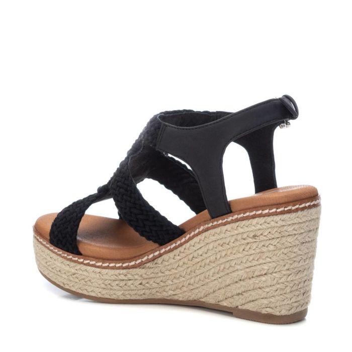 Giày Sandal Nữ Đế Xuồng XTI Beige TeXTIle Ladies Sandal