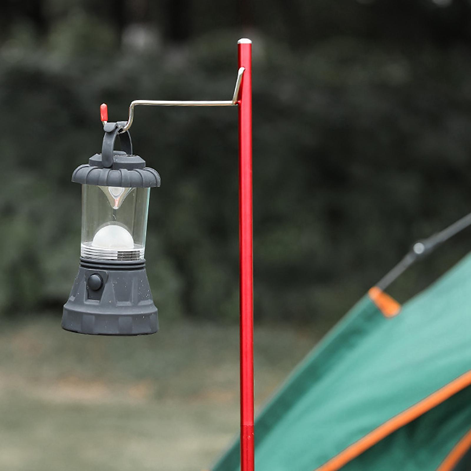 Folding Lamp Pole for Camping Table Lantern Stand Portable Aluminum Alloy Lantern Stand for Outdoor, Backpacking, Hiking, Picnic, Fishing