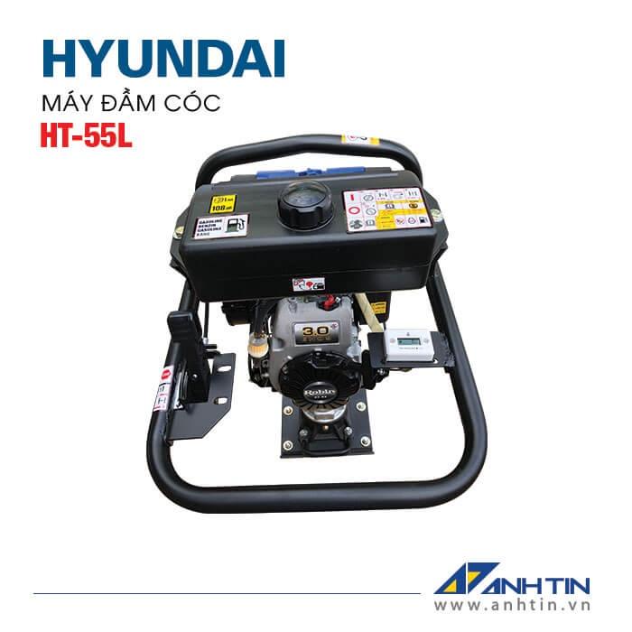 Máy đầm cóc HYUNDAI HT-55L | Động cơ Robin EH09 | 2.2kW - 3.0HP | Tần số đập 650 - 695 lần/phút | Bảo hành 12 tháng