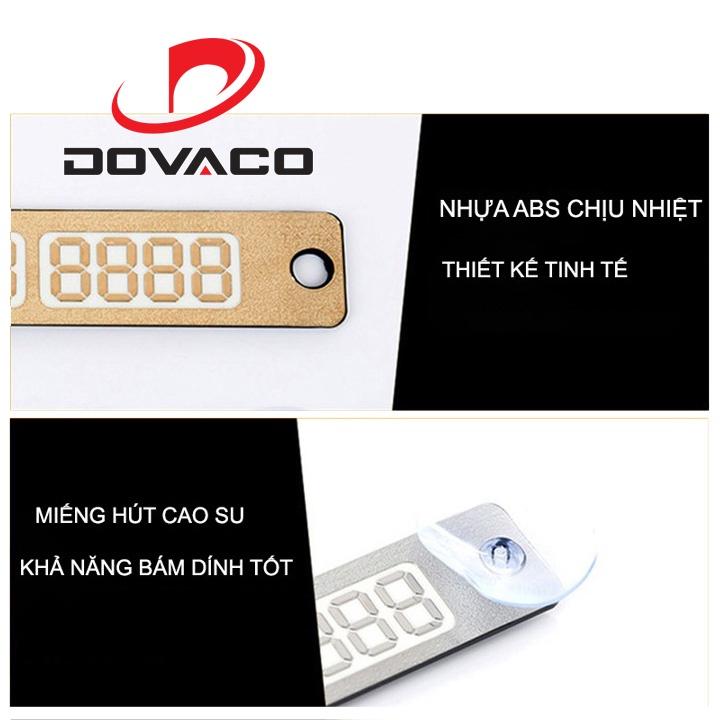 Bảng số điện thoại gắn táp lô ô tô khi đỗ xe V2