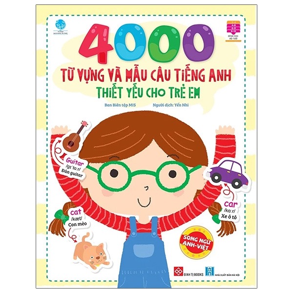 4000 Từ Vựng Và Mẫu Câu Tiếng Anh Thiết Yếu Cho Trẻ Em - Tặng kèm Sổ tay