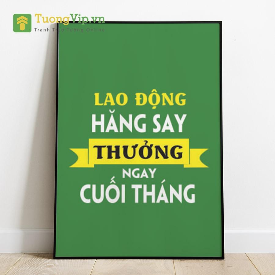 Tranh Canvas - Tranh Treo Tường Slogan Tạo Động Lực 6 - Tặng Kèm Đinh Đóng Tường Không Cần Khoan