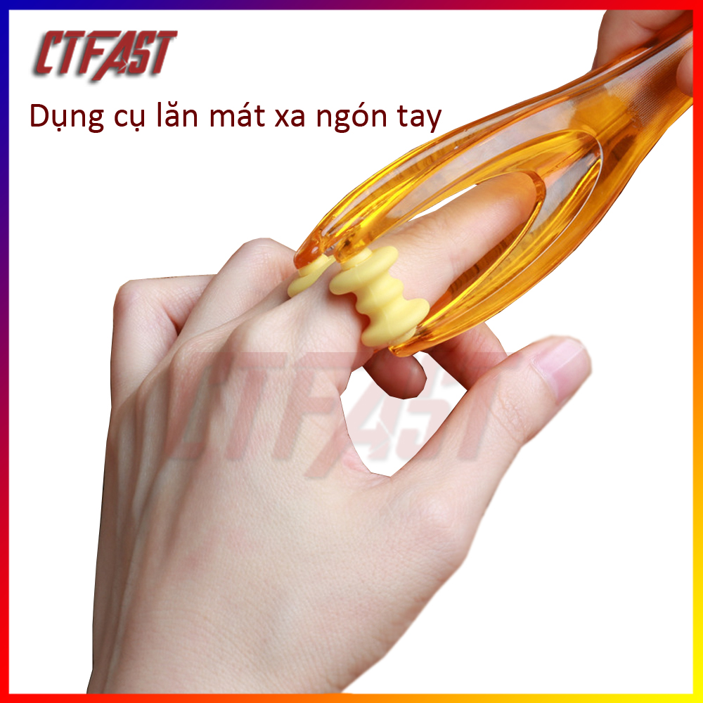 Dụng cụ lăn massage ngón tay CTFAST: kích thước nhỏ gọn, tác dụng lưu thông khí huyết, giảm đau nhức ngón tay