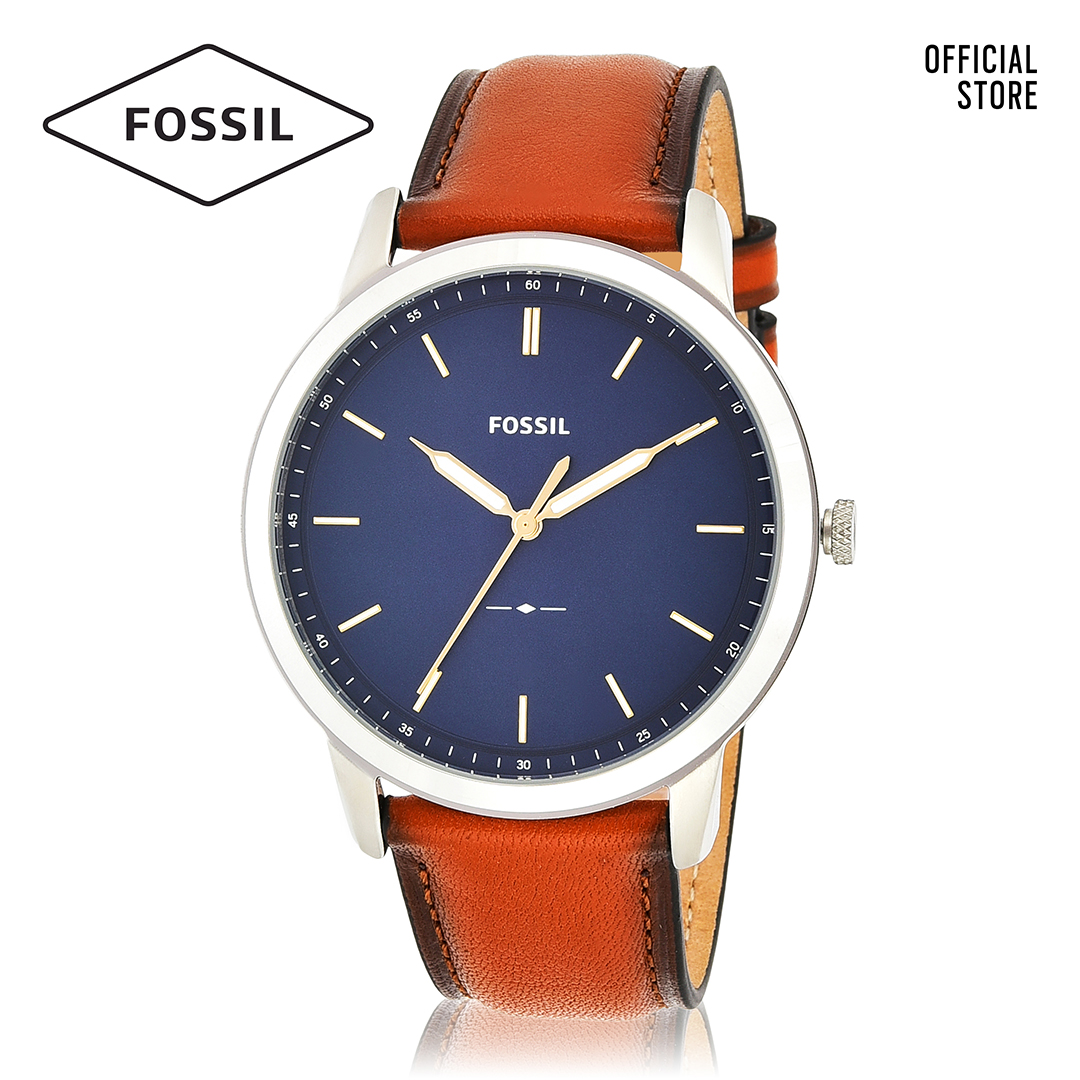 Đồng hồ nam FOSSIL dây da Minimalist 3H FS5304 - màu nâu