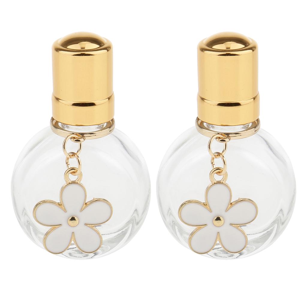 10ml Empty Roll On Bottle Glass Roller Bottles For Perfume Essential Oil 2x