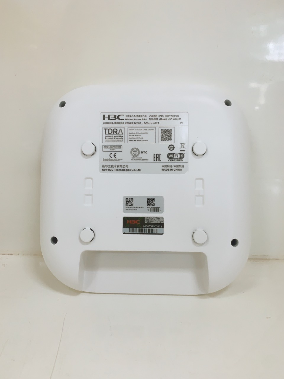 Bộ Phát WiFi 6 H3C EWP-WA6126 Hàng Chính Hãng – Tốc Độ 5375Mbps, Chịu Tải 120 User