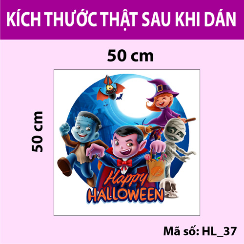 Decal trang trí Halloween 2020 số 4