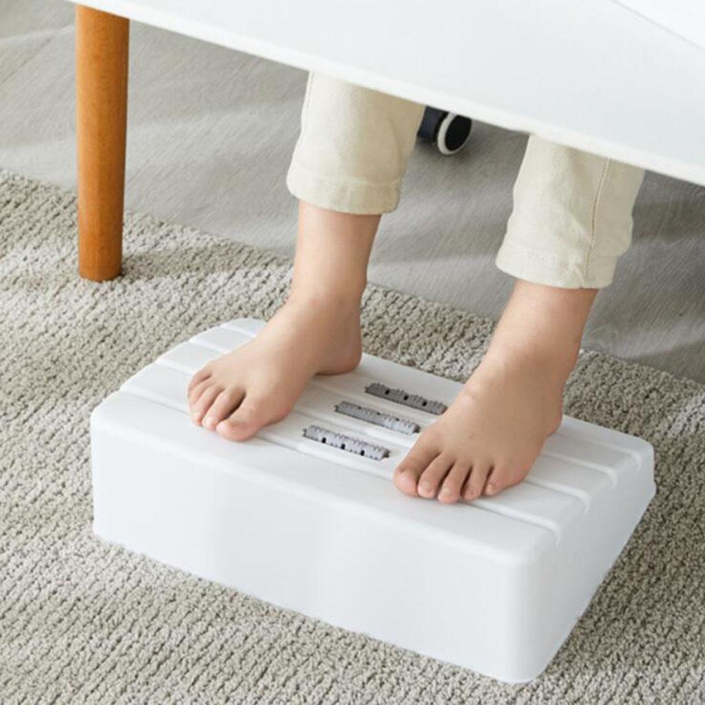 2Pcs Footrest Under Desk Foot Pedal Foot Rest Massage Roller Home Travel