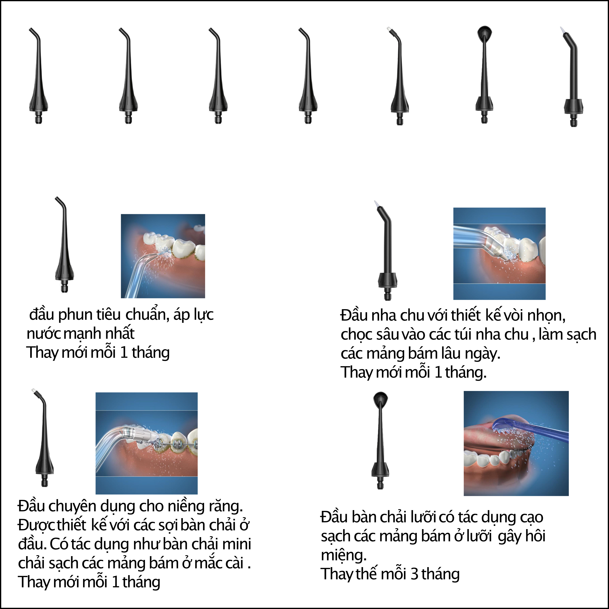 Máy tăm nước cầm tay Fairywill F30, phiên bản nâng cấp với sạc Type C và lõi lọc nước