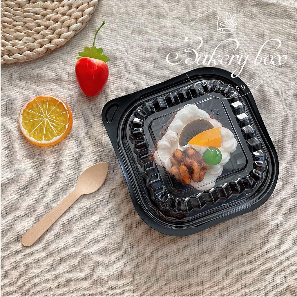 100 Hộp HT12 Vuông Đựng Sushi - Xôi - Bánh Ngọt - Trái Cây - Bánh Trà Sữa