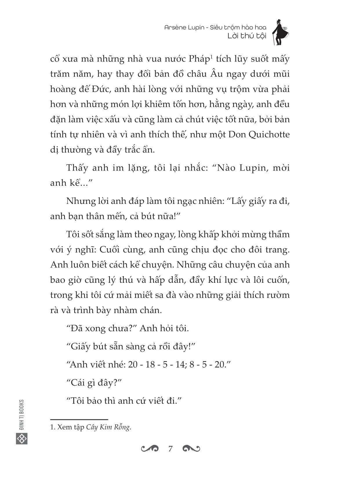 Sách Arsène Lupin - Siêu Trộm Hào Hoa - Lời Thú Tội - ảnh 5