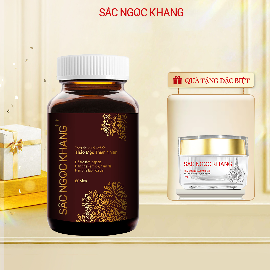 Viên Uống Sắc Ngọc Khang ++ (60 viên) chống lão hóa da, giảm nám, tàn nhang cao cấp