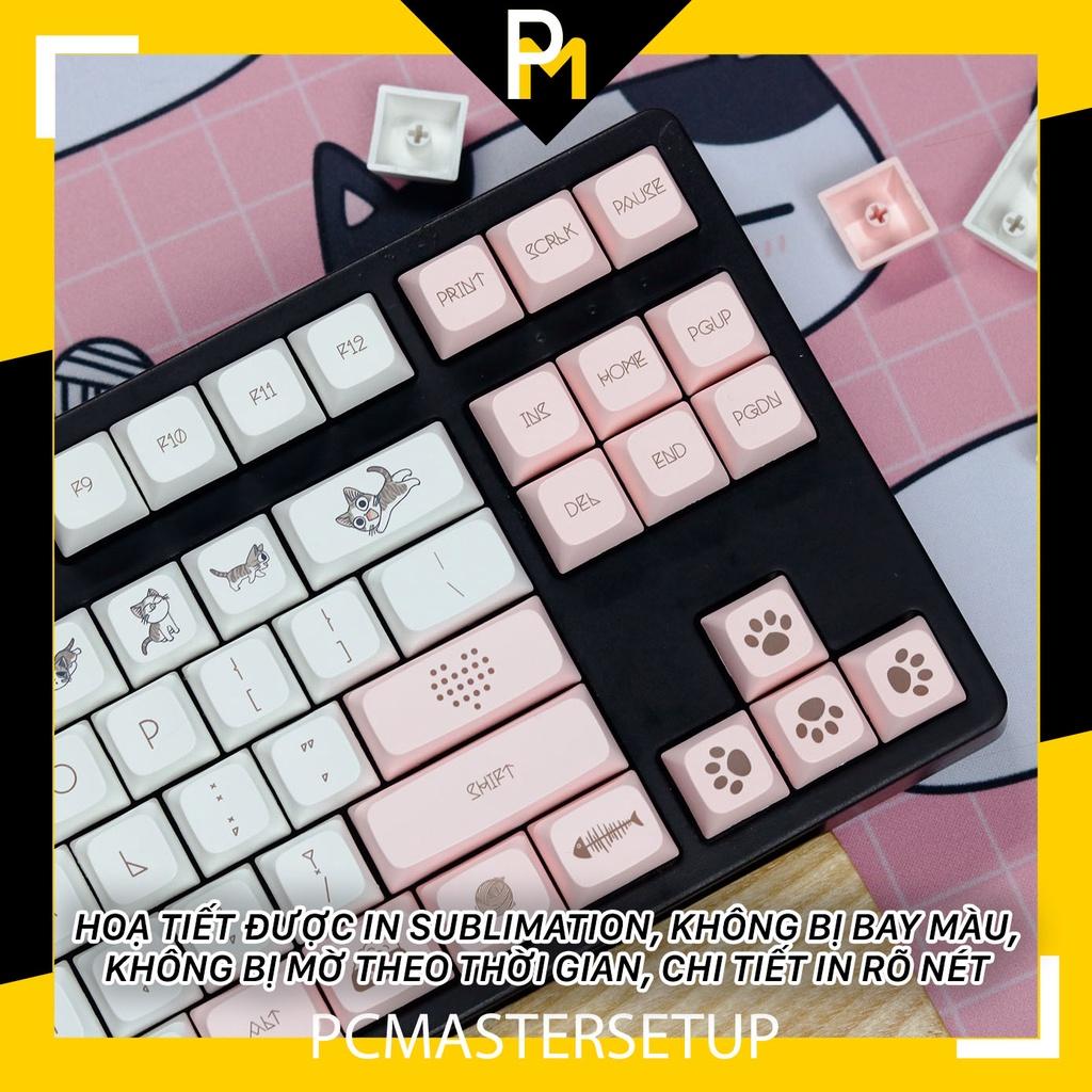 Keycap pbt Mèo Chi chiều cao xda 9.5mm dày 1.5mm của Pcmaster