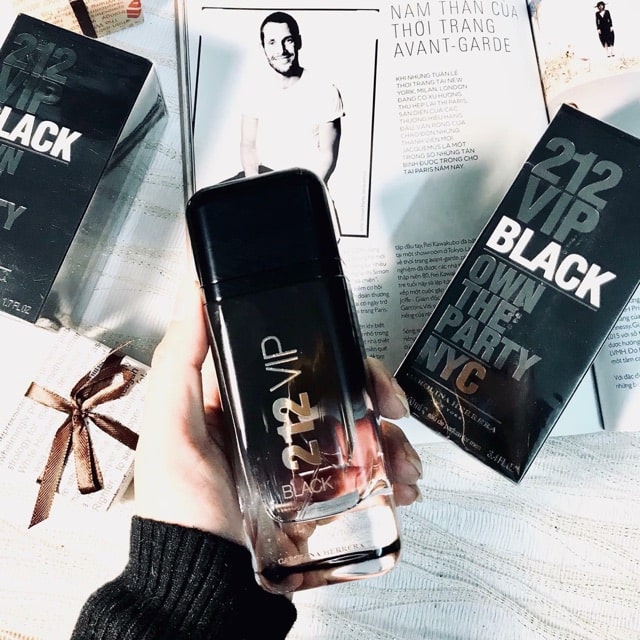 Nước Hoa Nam Carolina Herrera 212 Vip Men Black Edp 100Ml