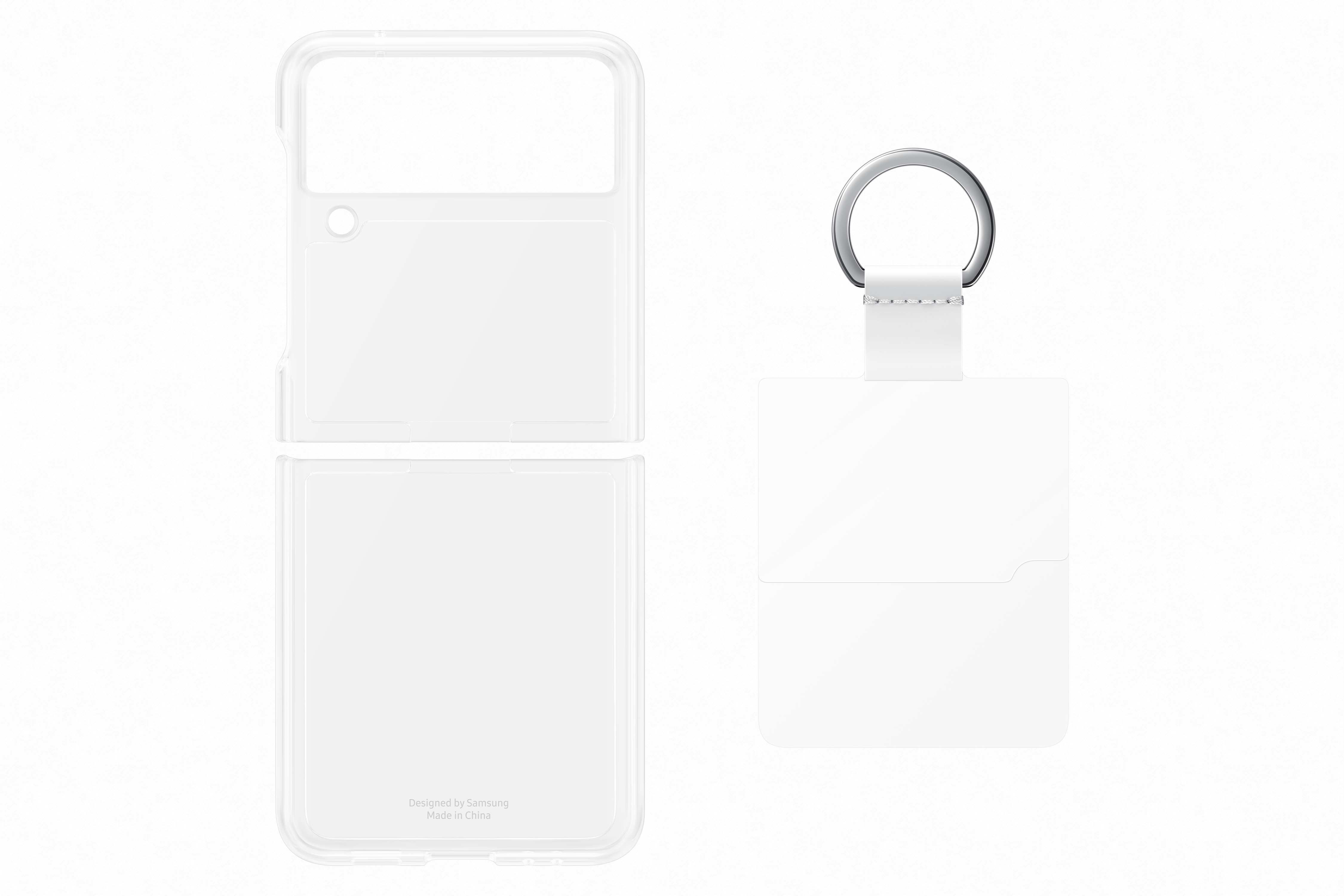 Ốp lưng cho Samsung dành cho Z Flip 4 - TRONG SUỐT - Clear cover - Hàng chính hãng