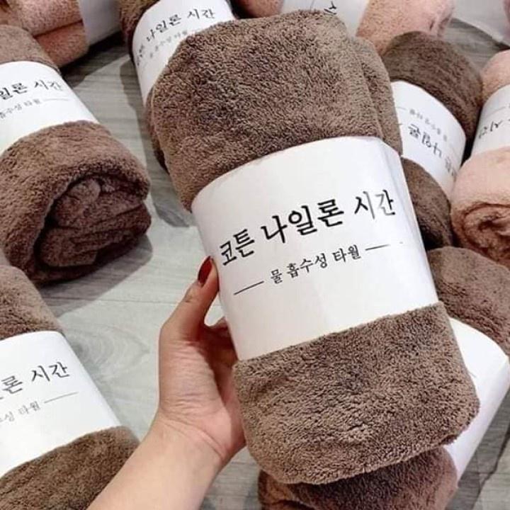KHĂN TẮM HÀN QUỐC khăn quấn trẻ em cao cấp siêu mềm mịn dùng đa năng cho gia đình và khách sạn