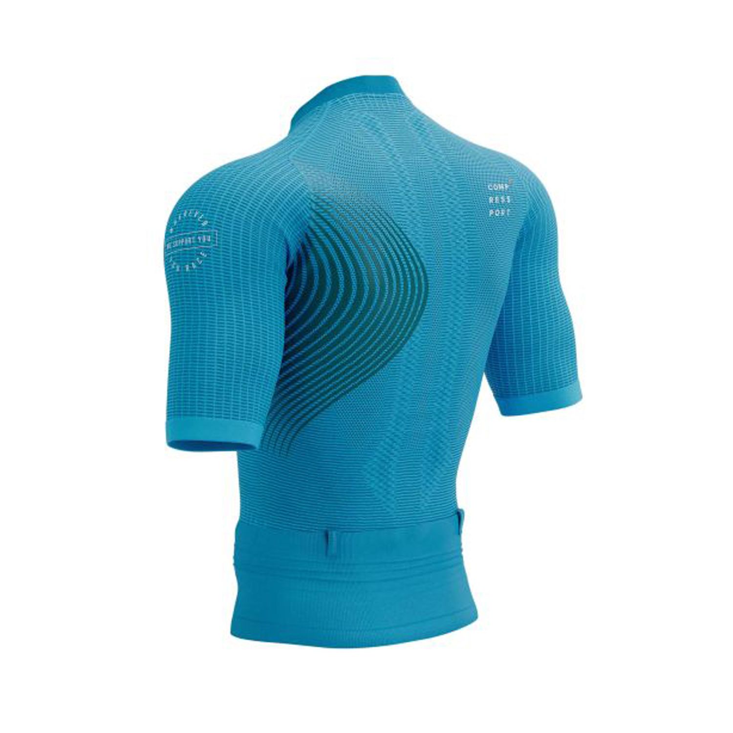 Áo Chạy Bộ Nam Compresport Trail Postural SS Top - Hawaiian Ocean