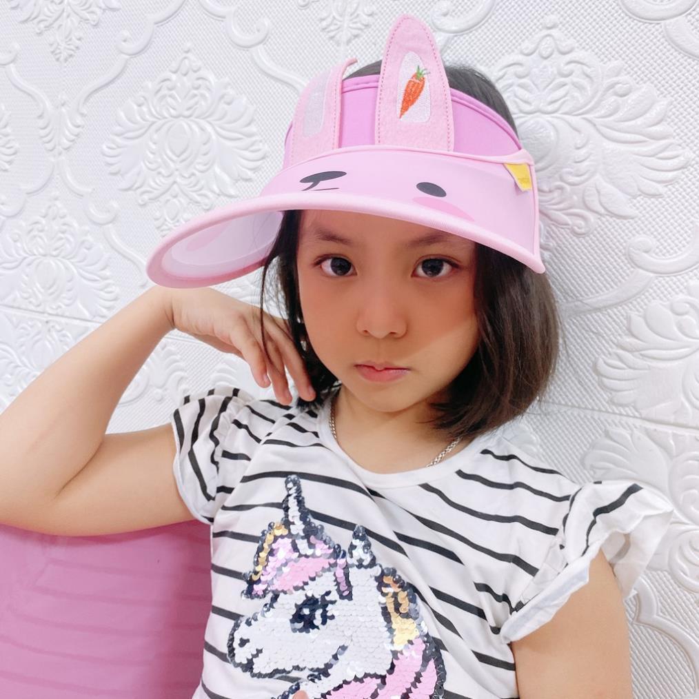 Mũ chống nắng hở chóp nửa đầu Hàn quốc cho bé trai và bé gái